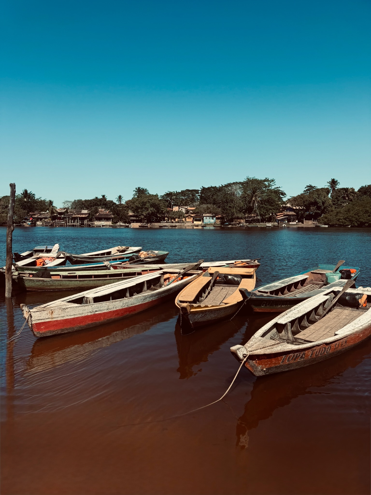 Canoes at Rest — Caraíva, Brazil